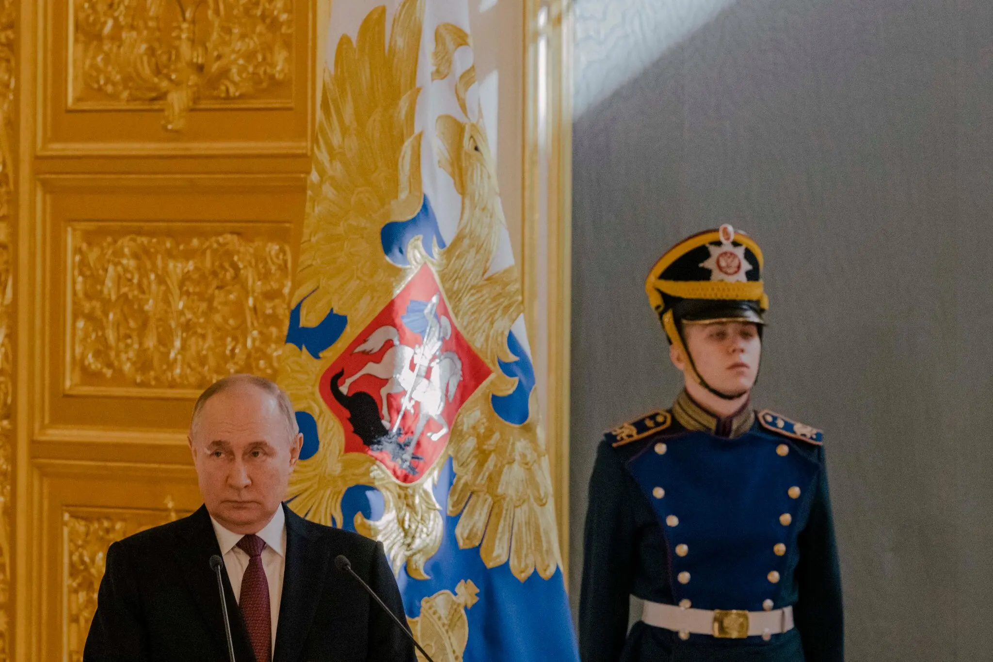 Путін виступав у Москві минулого року. Кілька європейських лідерів заперечили містеру Трампу щодо Росії.